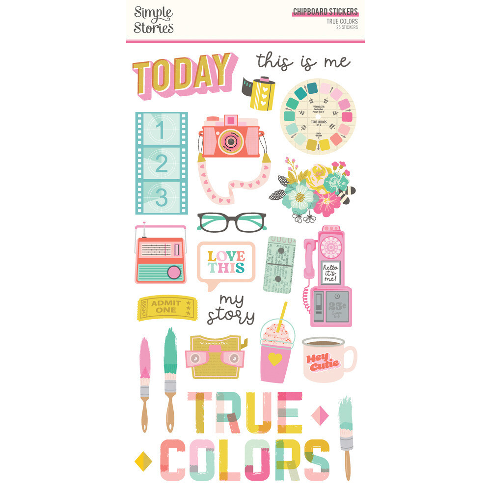 6x12 Chipboard - True Colors Collection