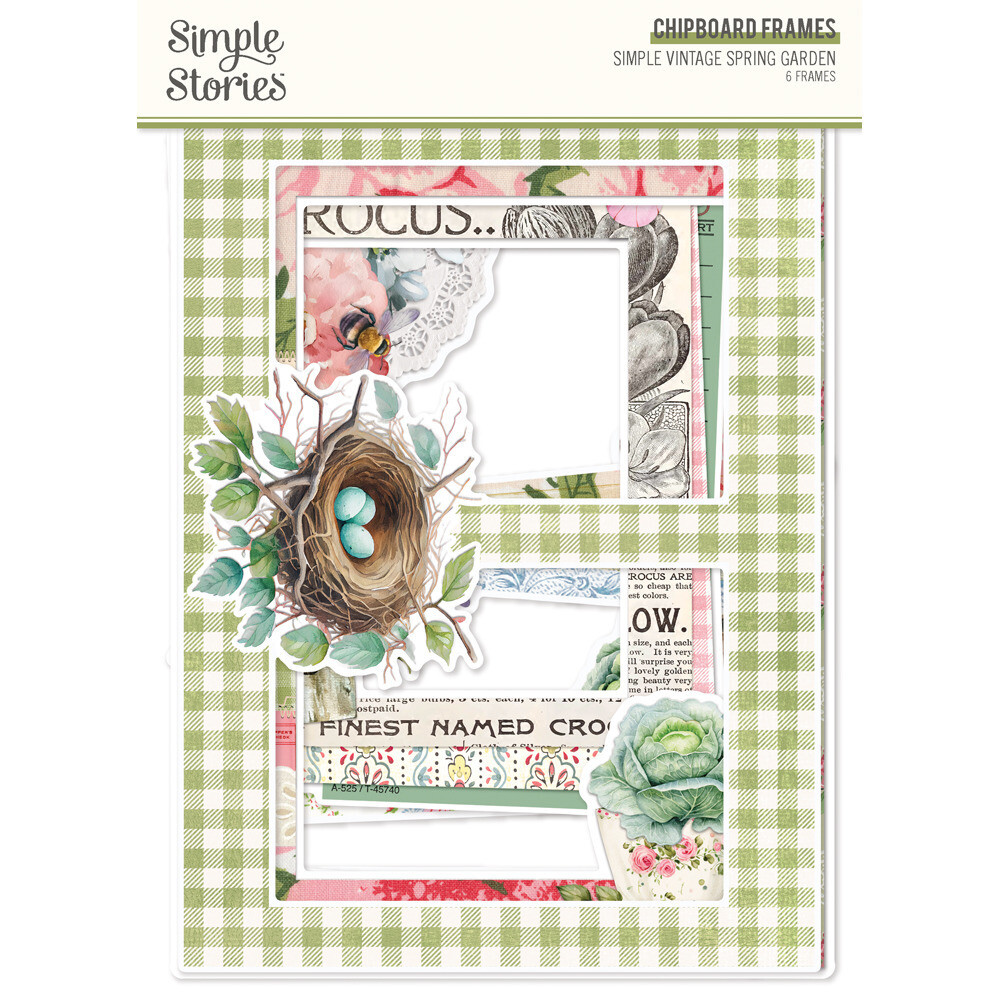 Chipboard Frames - Simple Vintage Spring Garden Collection