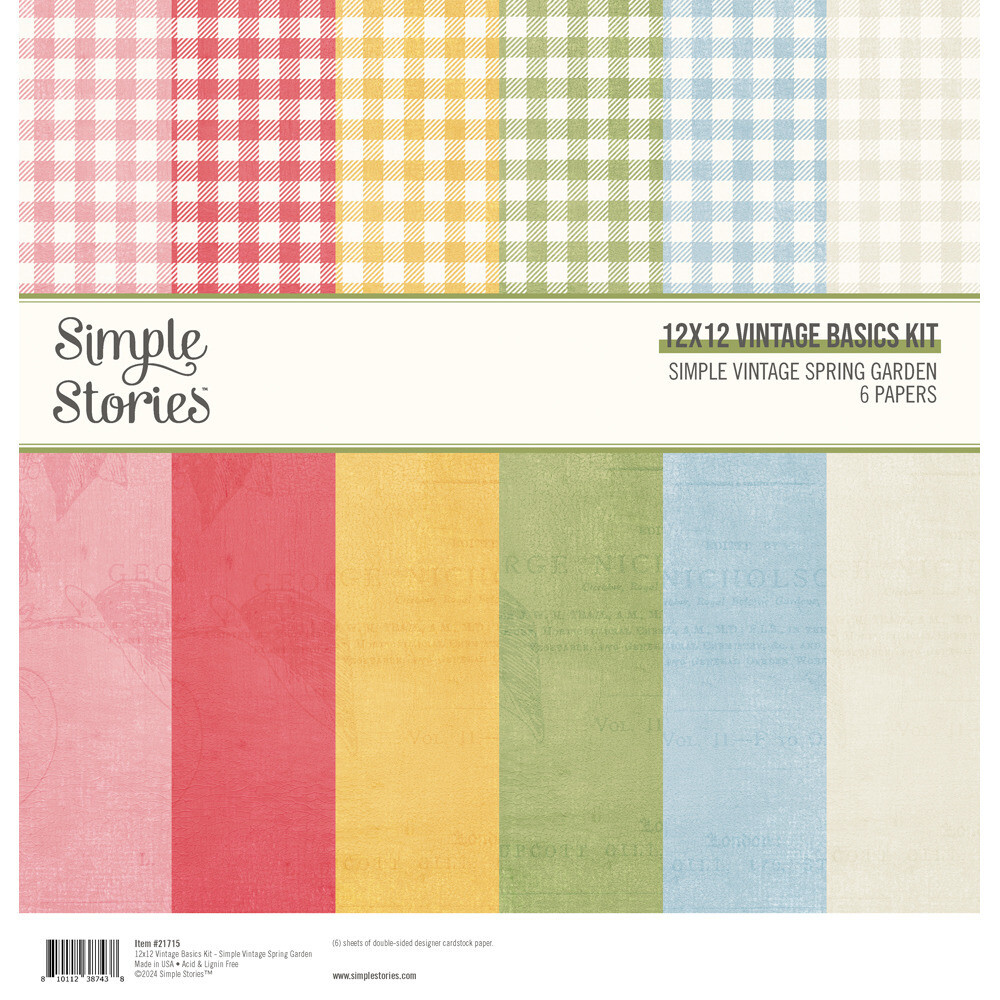 12x12 Vintage Basics Kit - Simple Vintage Spring Garden Collection