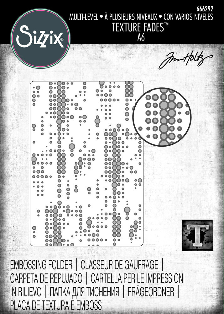 Dotted - 3-D Texture Fades - Embossing Folder