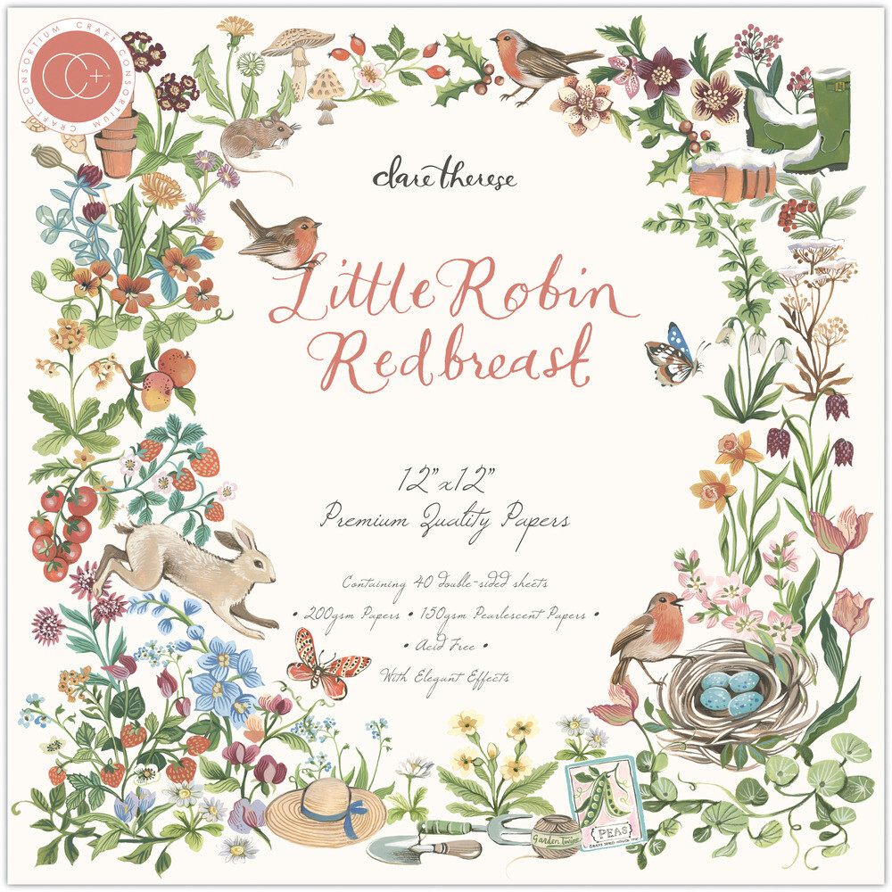 12x12 Paper Pad - Little Robin Redbreast Collection