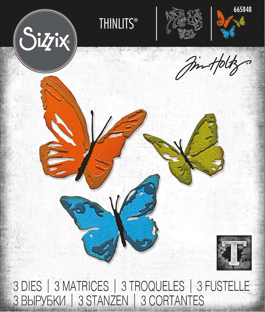 Brushstroke Butterflies - Thinlits Die Set