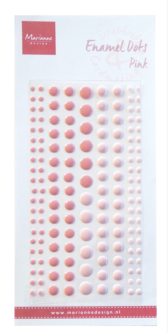 Pink - Enamel Dots