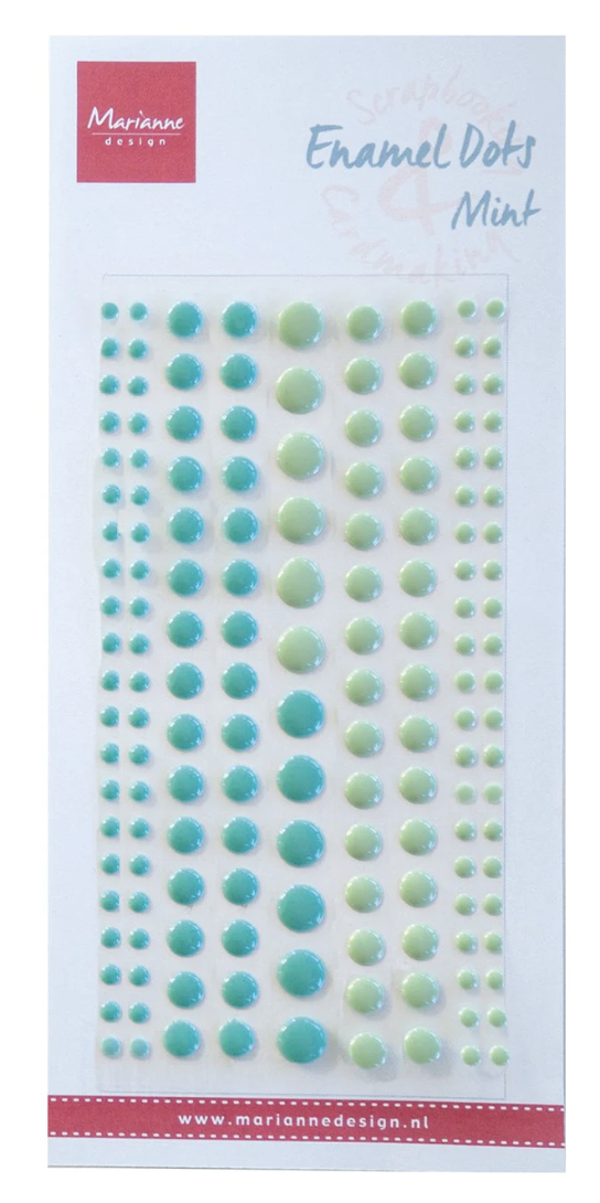 Mint - Enamel Dots
