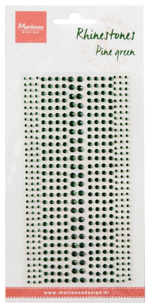 Pine Green - Rhinestones