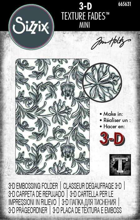 Mini Botanical - 3-D Texture Fades Embossing Folder