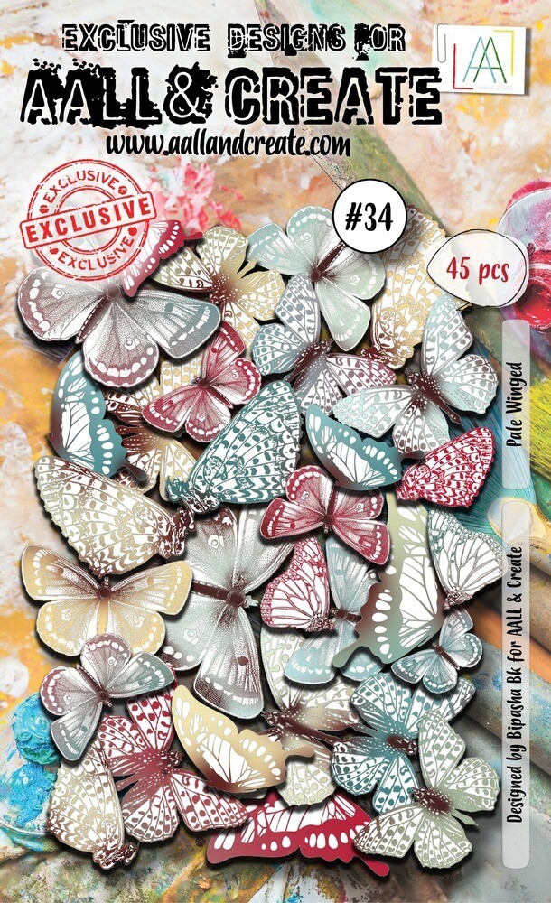 Pale Winged - #34 - Ephemera Die Cuts