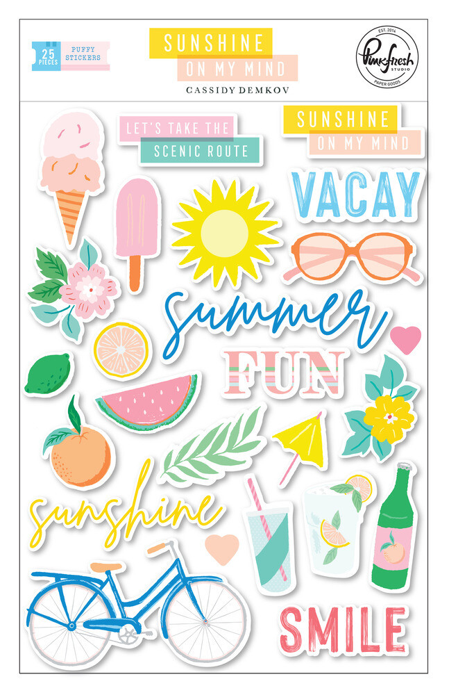 Puffy Stickers - Sunshine on my Mind Collection