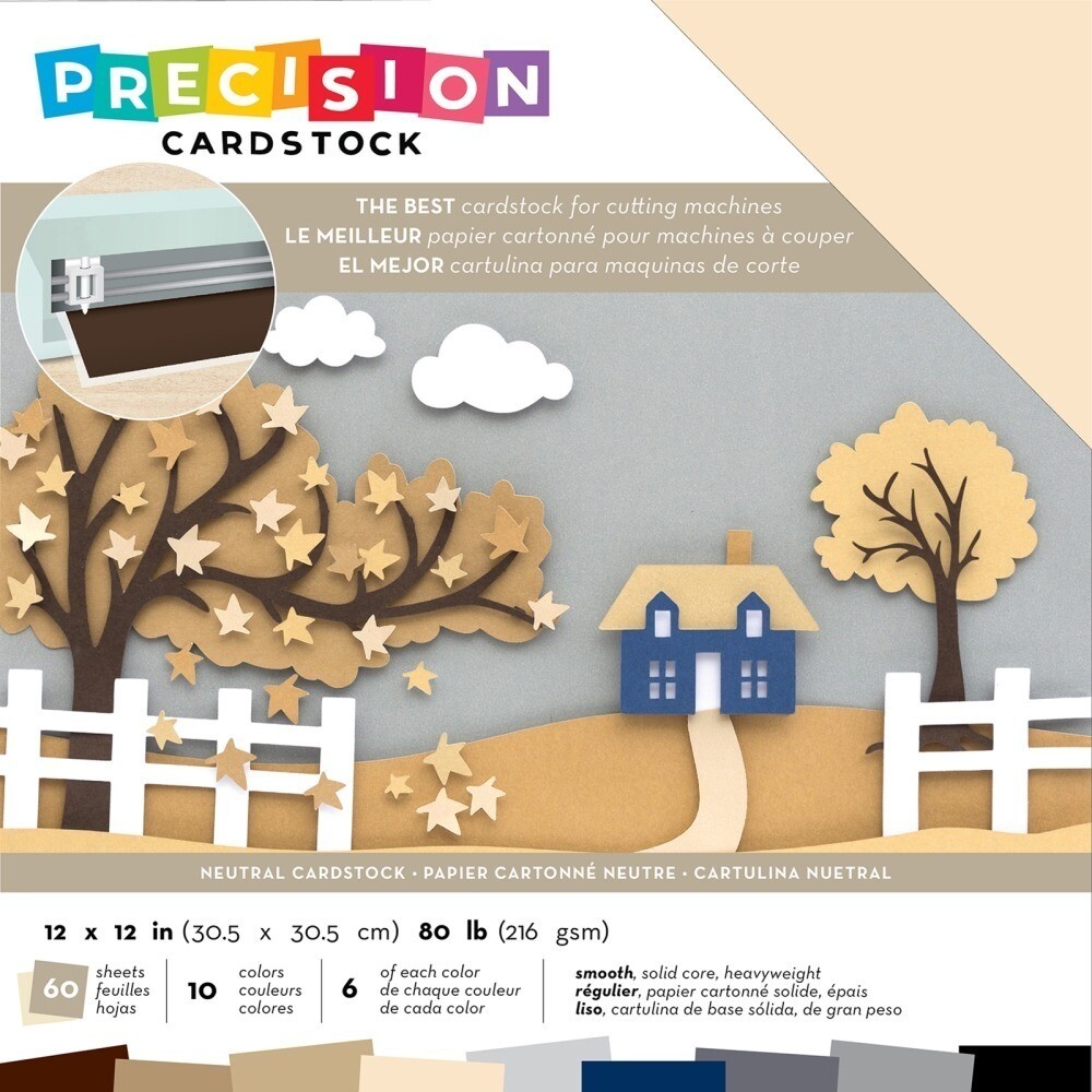 Neutrals - Smooth - 12x12 Precision Cardstock Pack