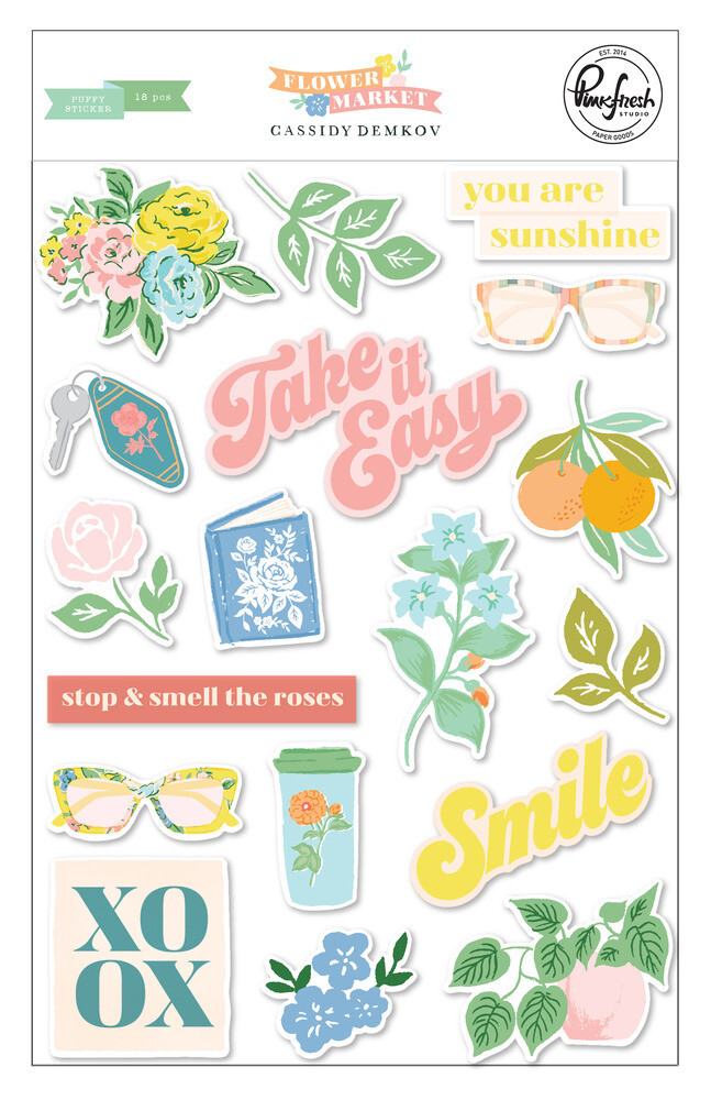 Puffy Stickers - Flower Market Collection