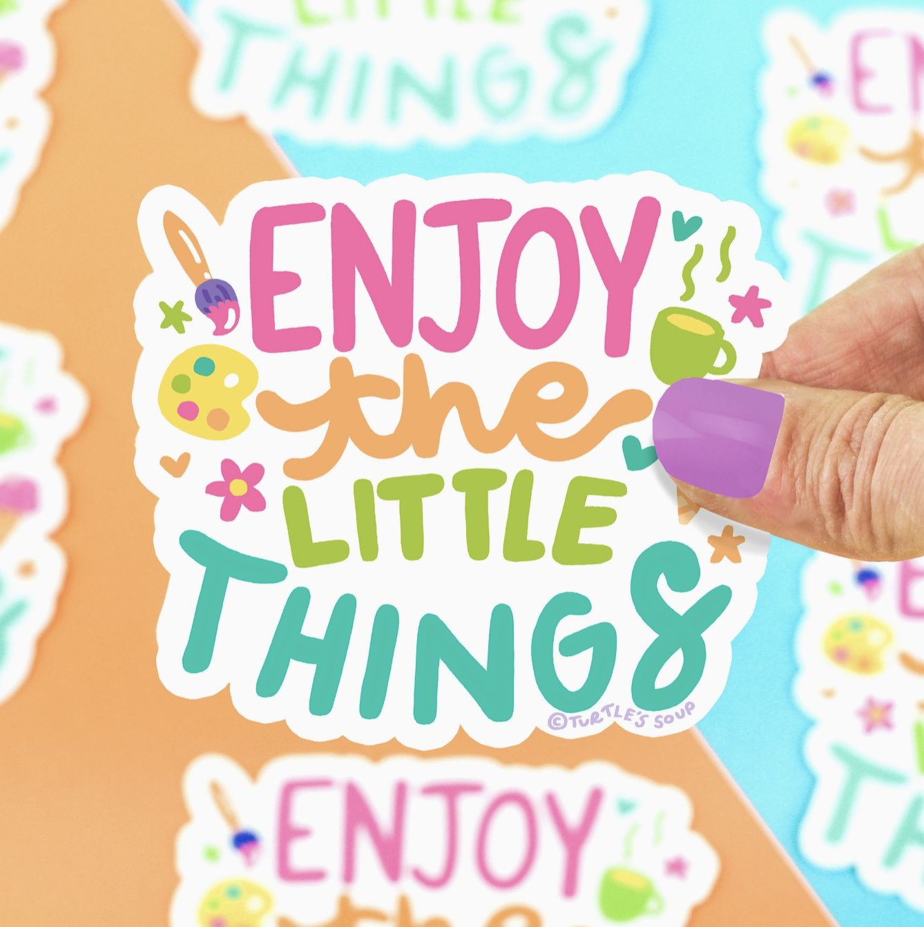 Enjoy The Little Things - Vinyl Sticker