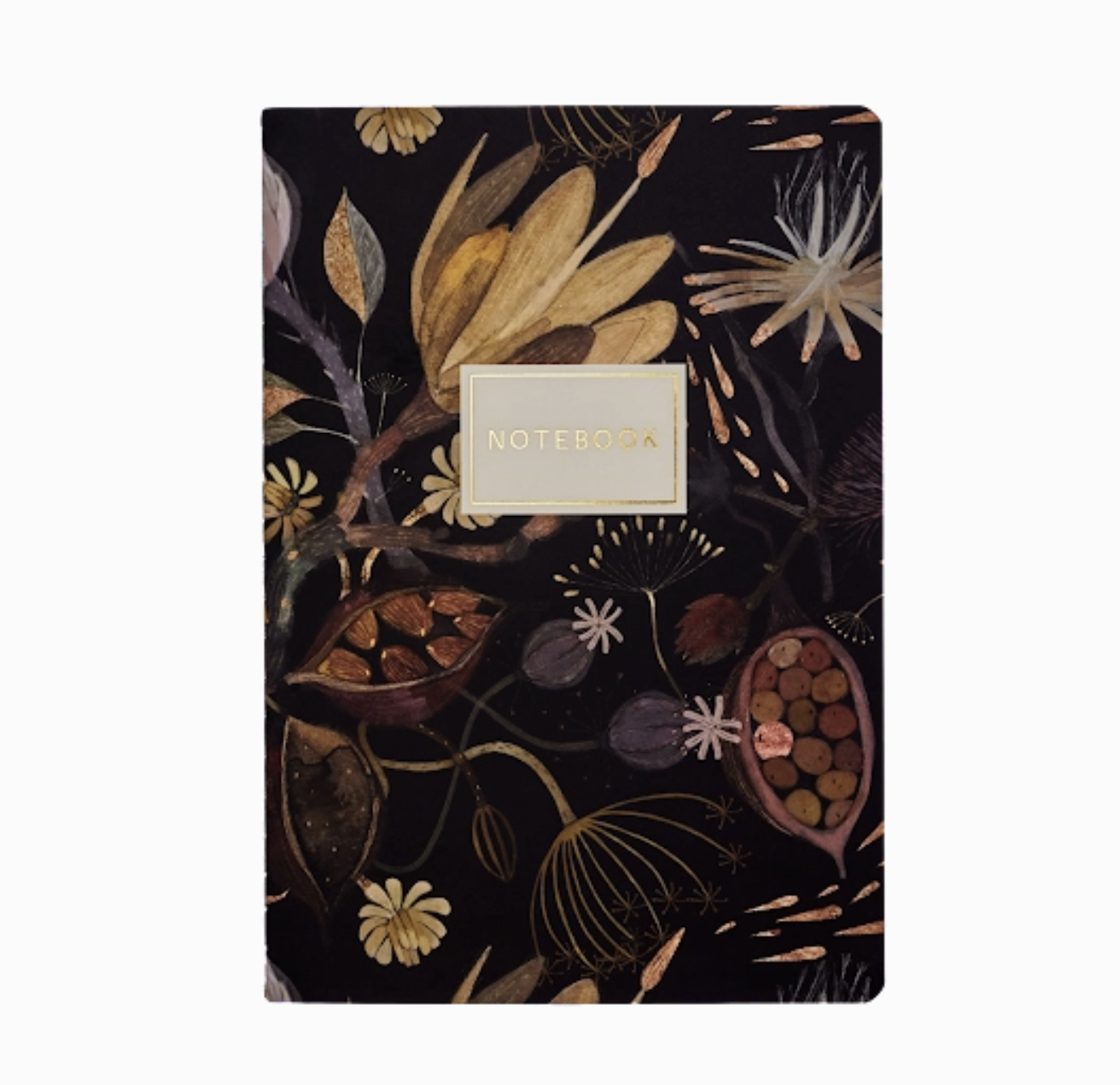 Night Flowers - Large Notebook