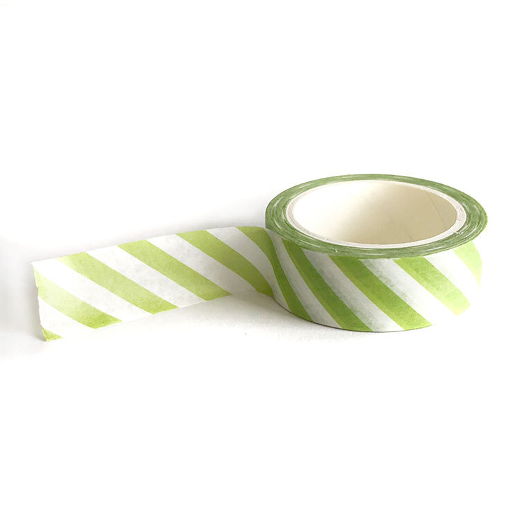 Lemon Grass Stripes - Washi Tape