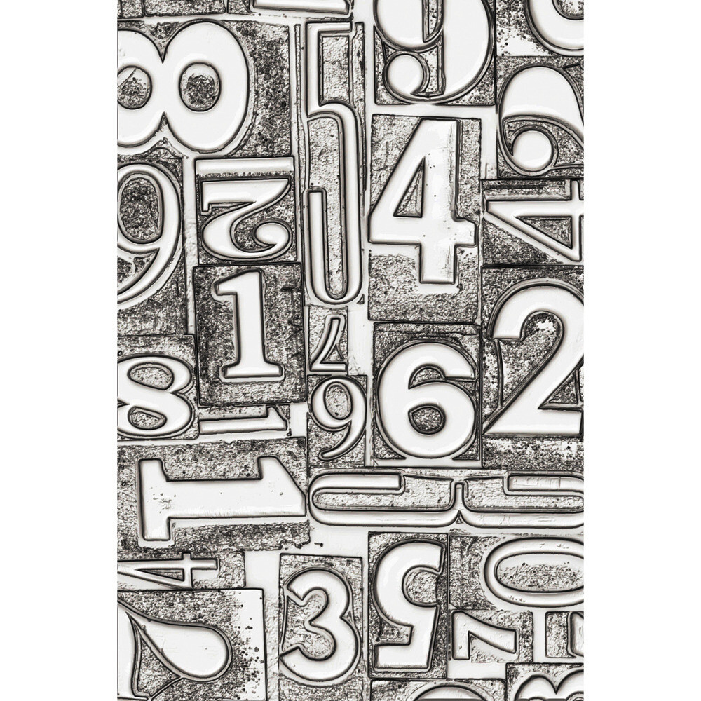 Numbered - 3D Texture Fades Embossing Folder
