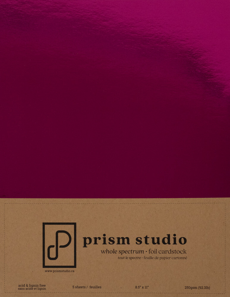 Pink Tourmaline - 8.5x11 Foil Cardstock
