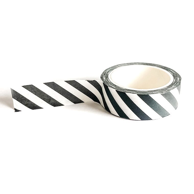 Midnight Stripes - Washi Tape