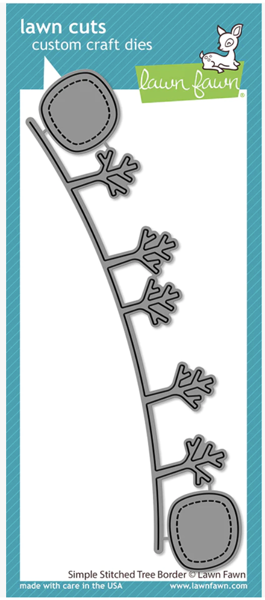 Simple Stitched Tree Border - Die Set