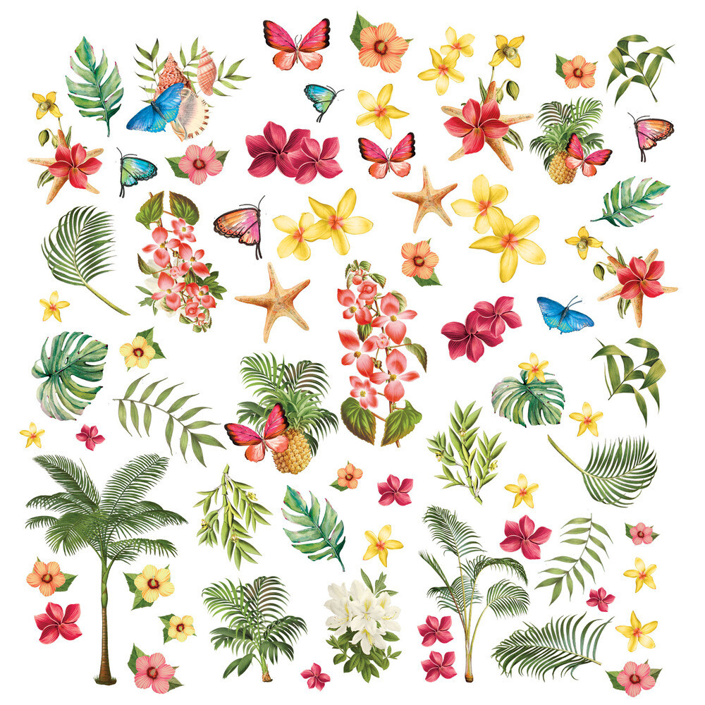 Tropical Foliage Laser Cuts - Vintage Artistry Sunburst Collection