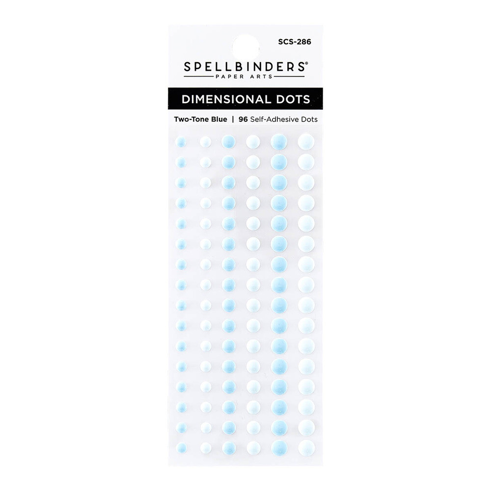Two-tone Blue - Dimensional Enamel Dots