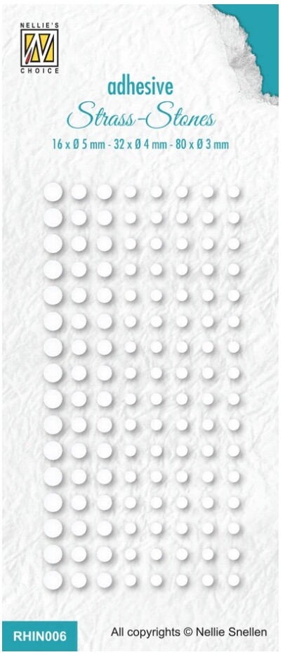 White - Adhesive Rhinestones