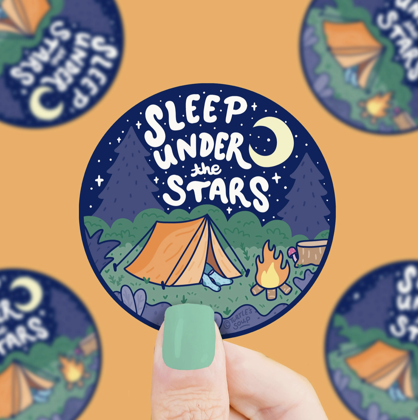 Sleep Under the Stars - Vinyl Sticker