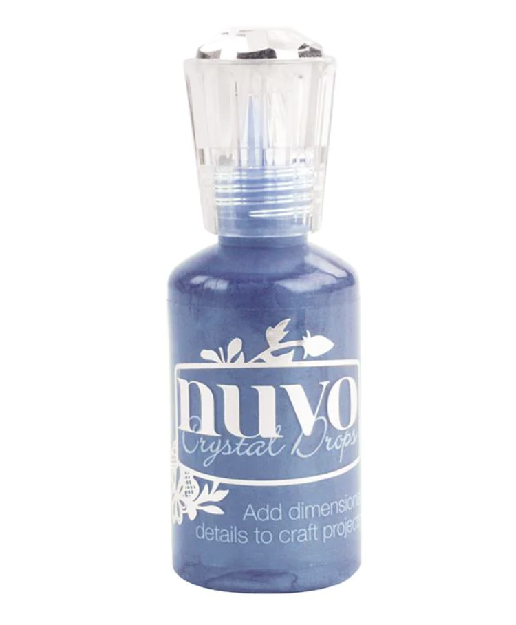 Navy Blue - Crystal Drops