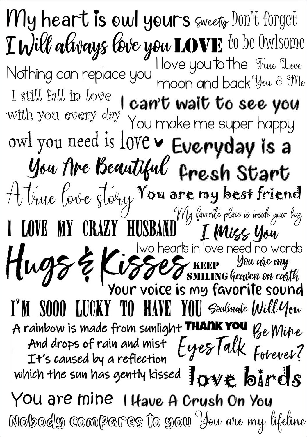 Sentiments #3 - Transfer Me Sheet