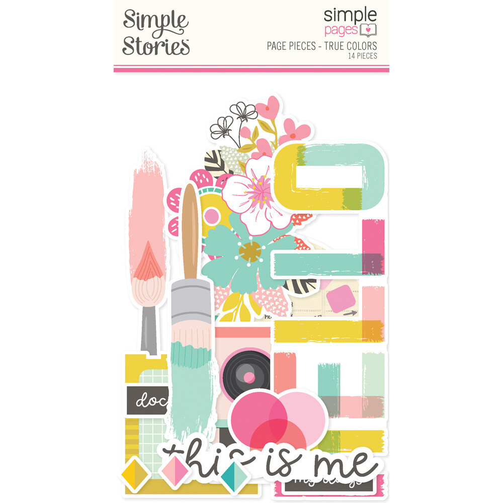 Simple Pages Page Pieces - True Colors Collection
