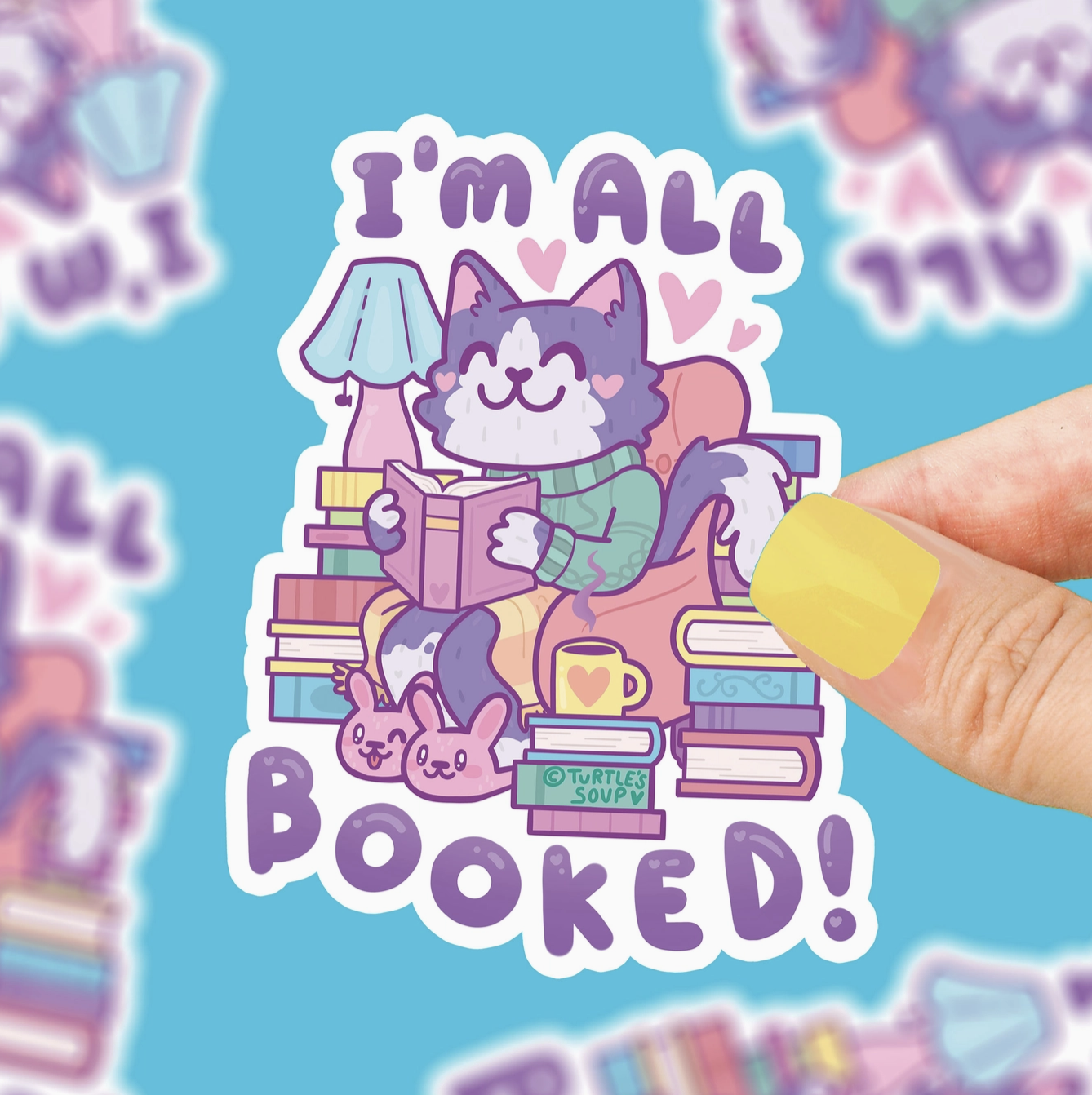 I&#39;m All Booked! - Vinyl Sticker