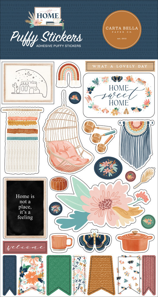 Puffy Stickers - At Home Collection