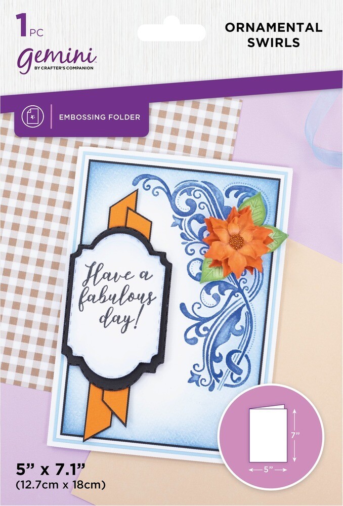 Ornamental Swirls - Embossing Folder