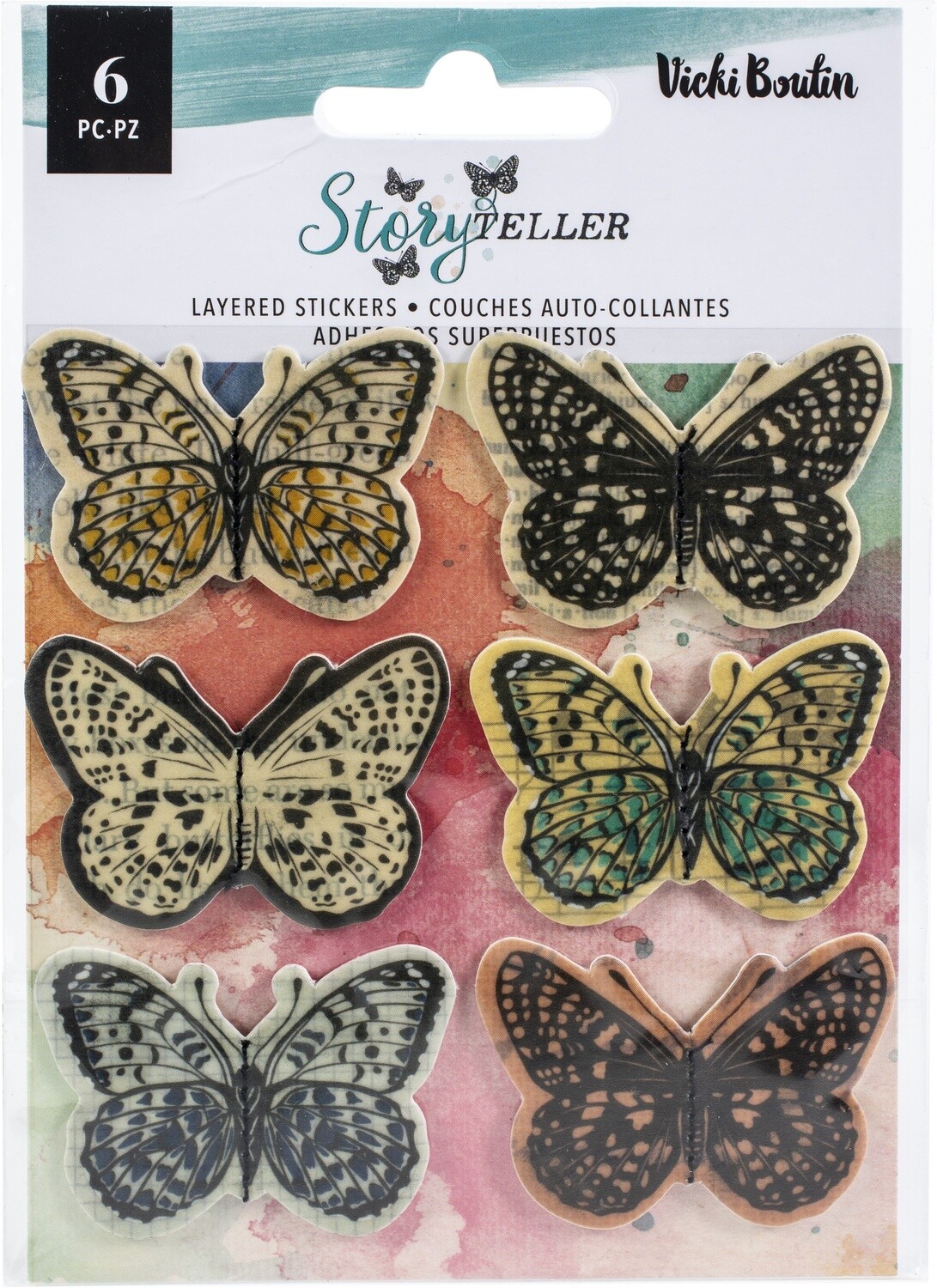 Butterfly Layered Stickers - Storyteller Collection