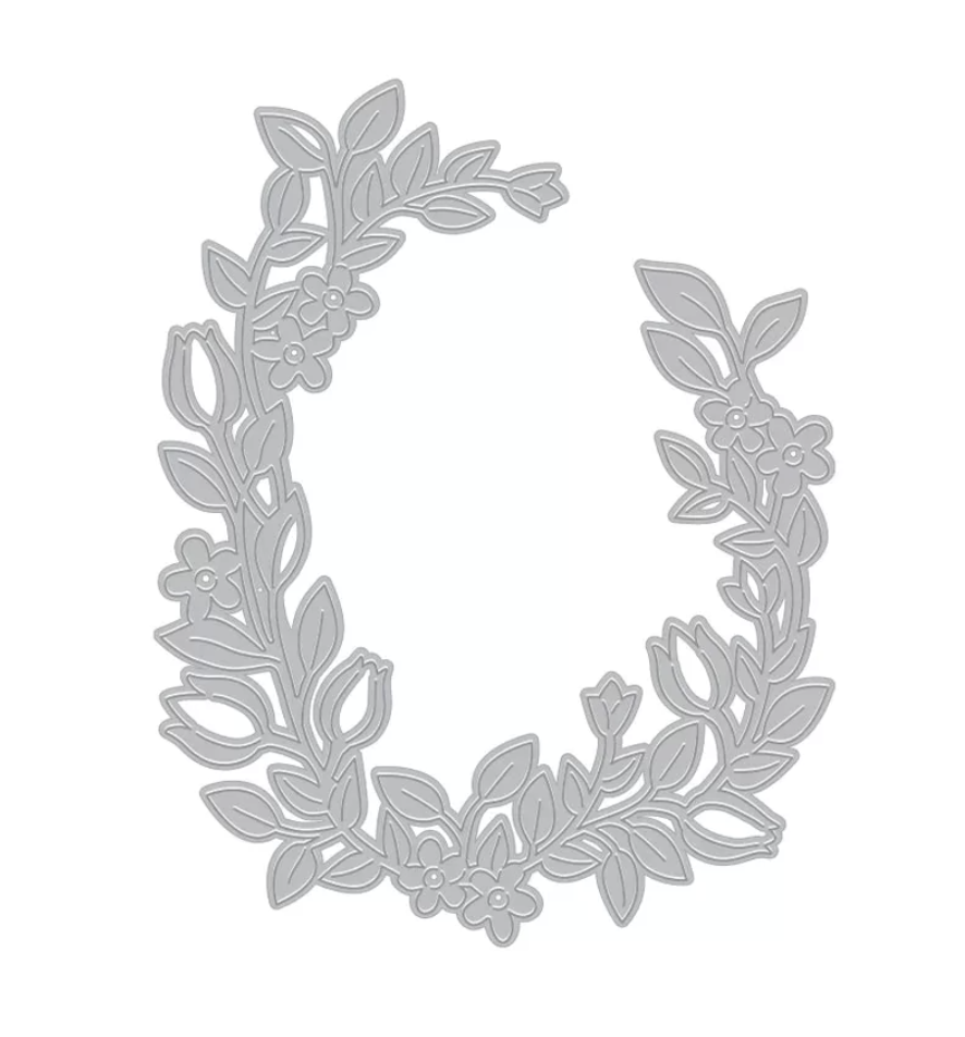 Floral Wreath - Fancy Die