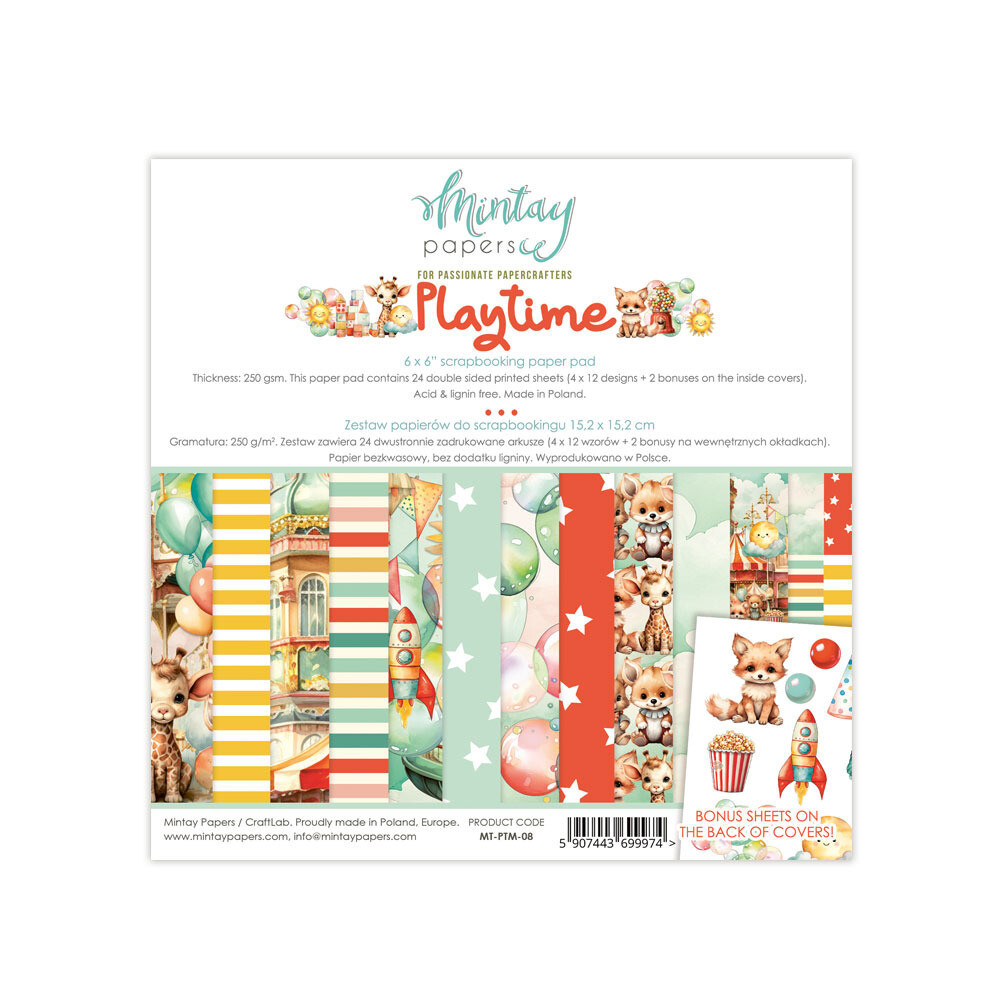 6x6 Paper Pad - Playtime Collection
