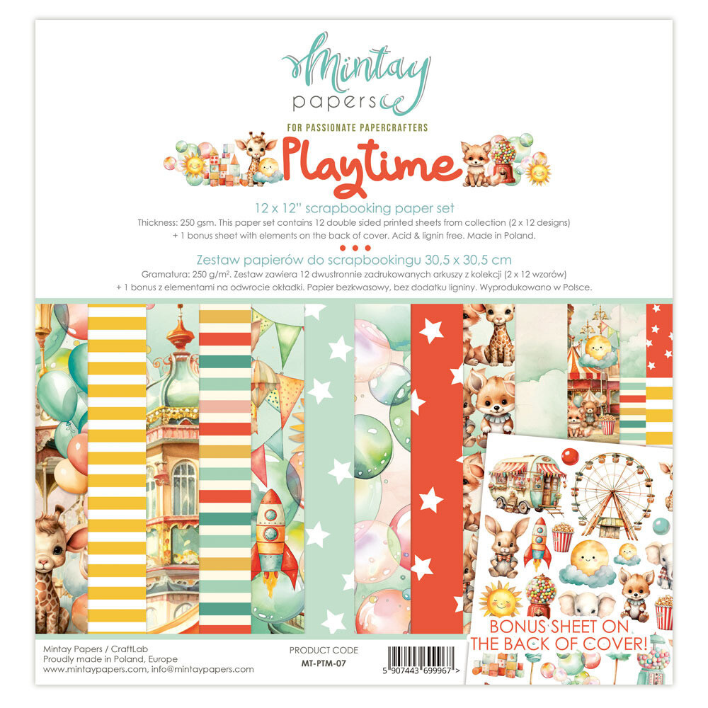 12x12 Paper Set - Playtime Collection
