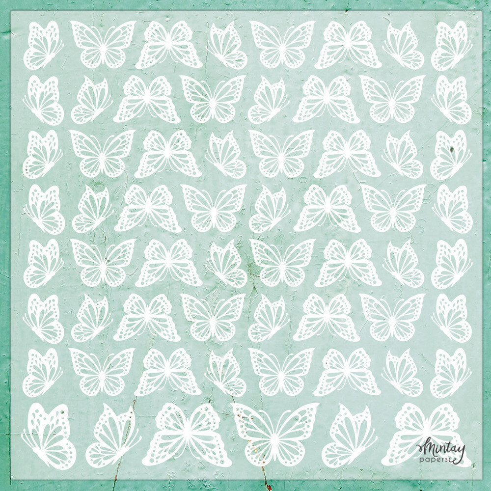 12x12 Decorative Vellum - Butterflies
