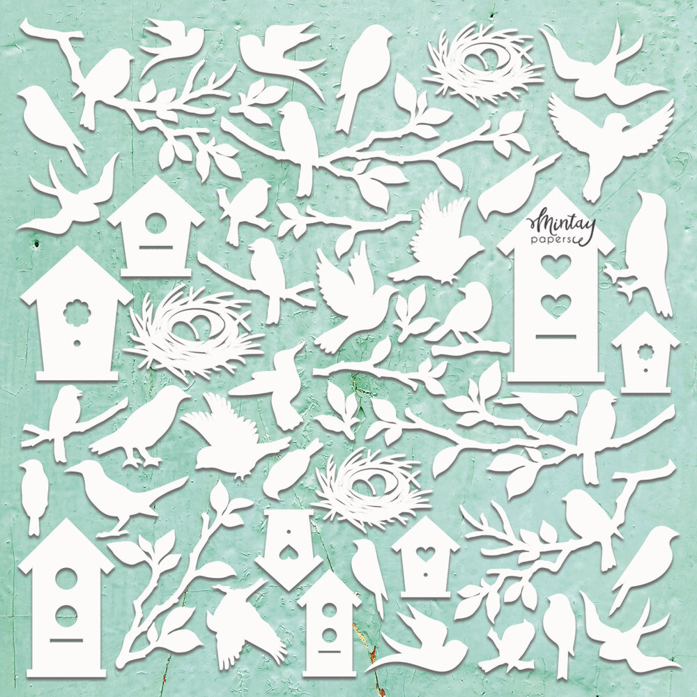 Birds Set - Mintay Chippies Chipboard
