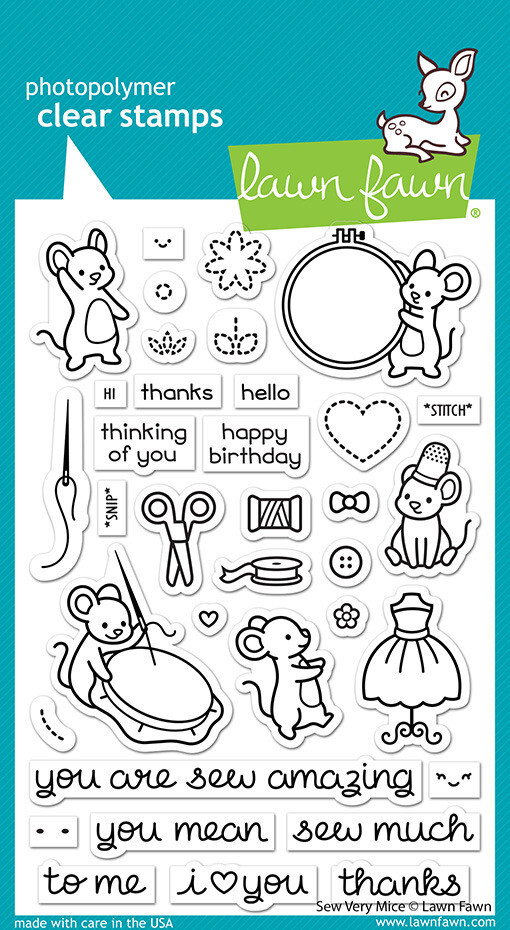 Sew Very Mice - Lawn Fawn Spring 2023 Release