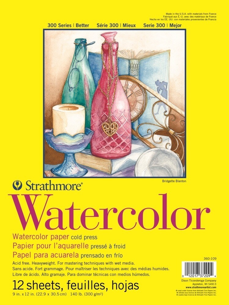 9x12 - 300 Series - Watercolor Paper Pad