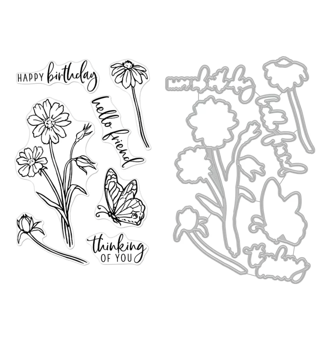 Wild Flowers Bundle - Stamp and Die Set