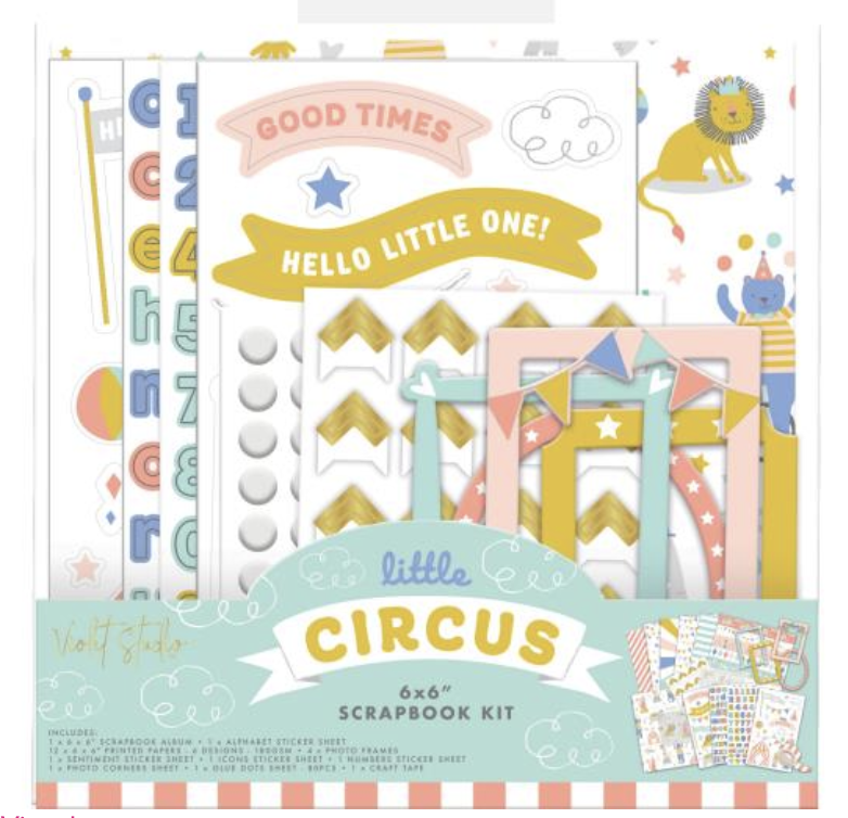 6x6 Scrapbook Kit - Little Circus