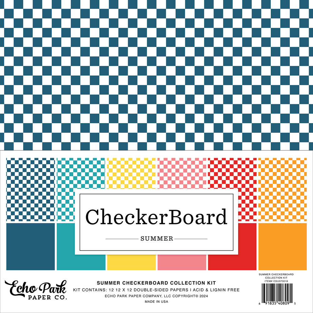 12x12 Collection Kit - Summer Checkerboard Collection