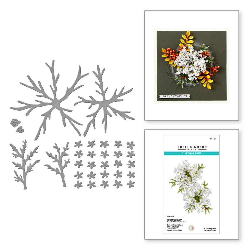 Queen Anne&#39;s Lace and Ladybugs - Die Set