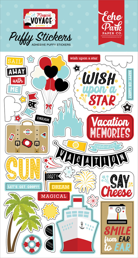 Puffy Stickers - A Magical Voyage Collection