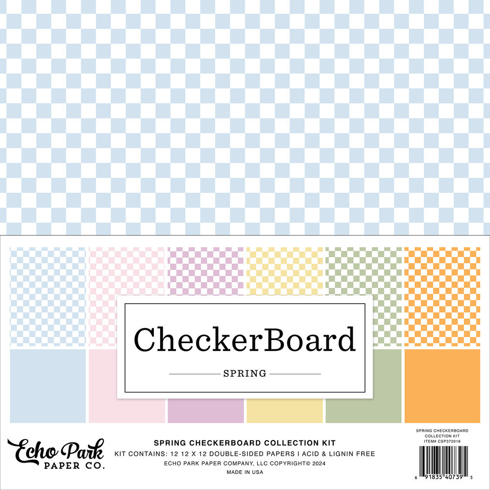12x12 Collection Kit - Spring Checkerboard Collection