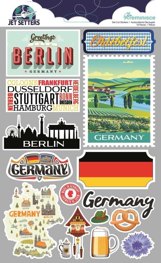 Germany - Jet Setters Stickers