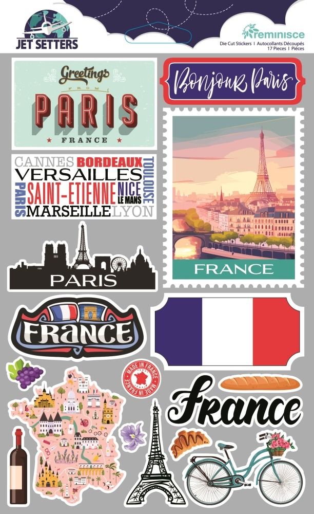 France - Jet Setters Stickers