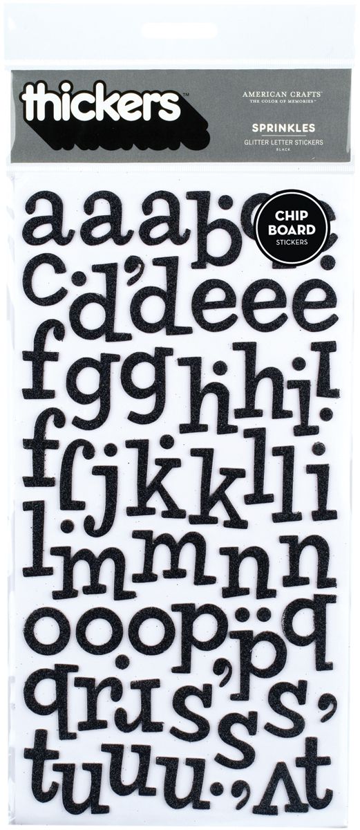 Sprinkles - Thickers Alphabet Stickers