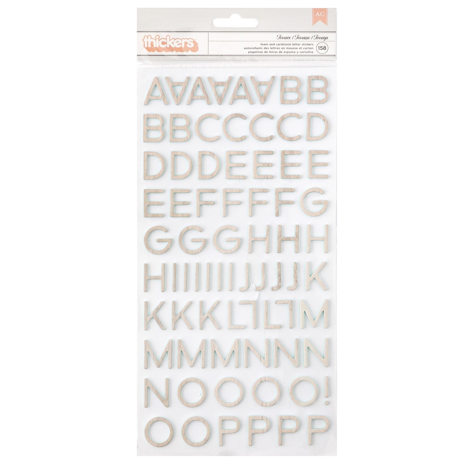 Terrace - Thickers Alphabet Stickers