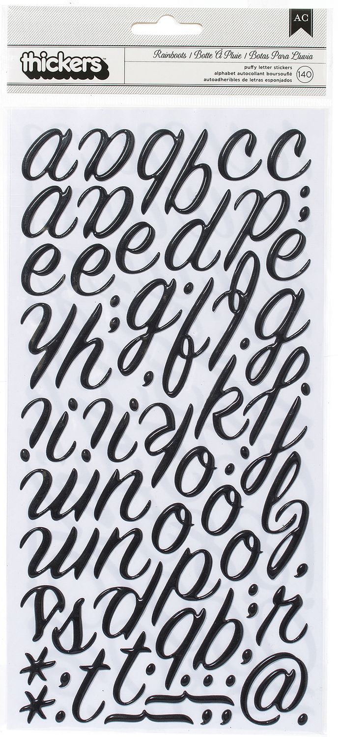 Rainboots - Thickers Alphabet Stickers